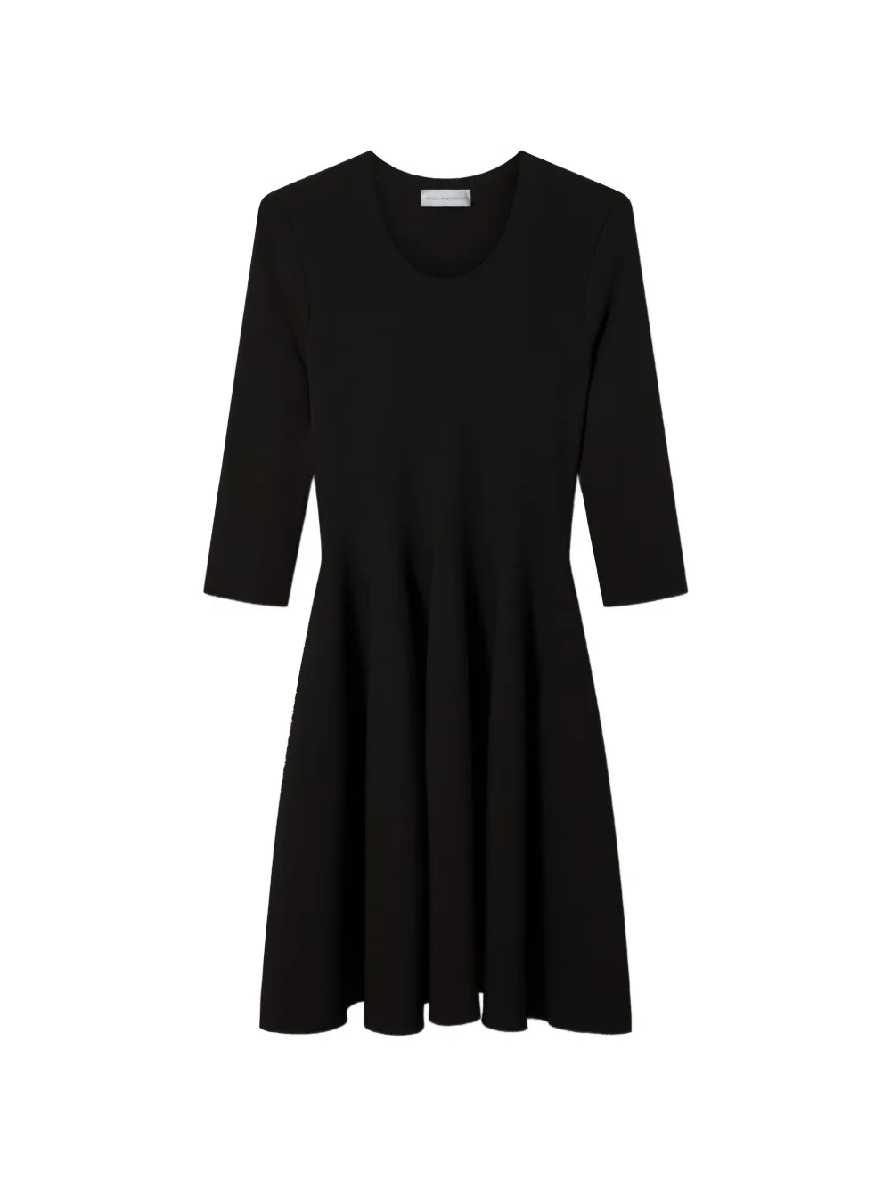 Stella McCartney fit-and-flare knitted dress - Nero