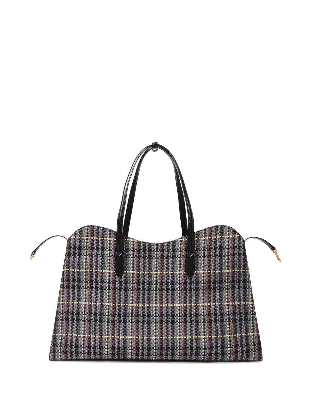Stella McCartney Geruite geweven shopper Zwart