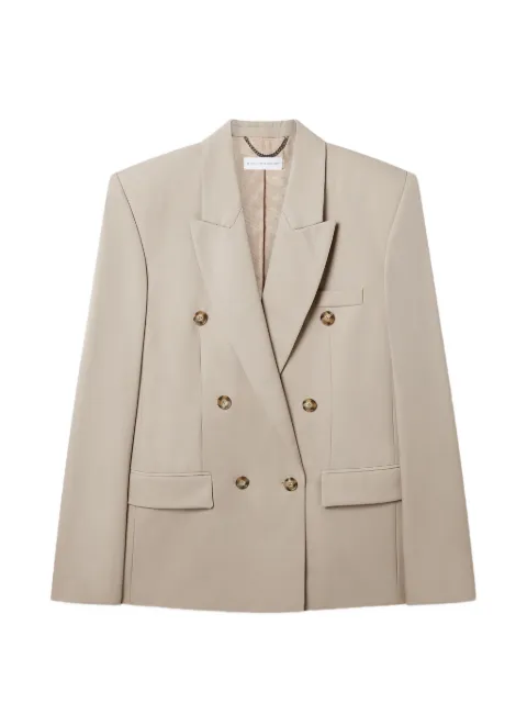 Stella McCartney chamarra de lana con doble botonadura