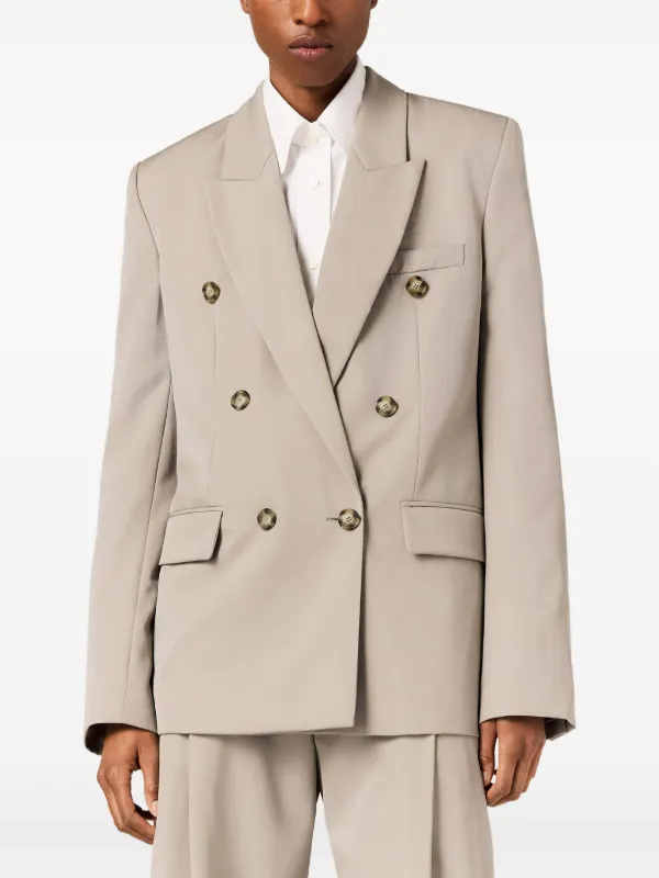 Stella McCartney ウールダブルジャケット | ニュートラル | FARFETCH JP
