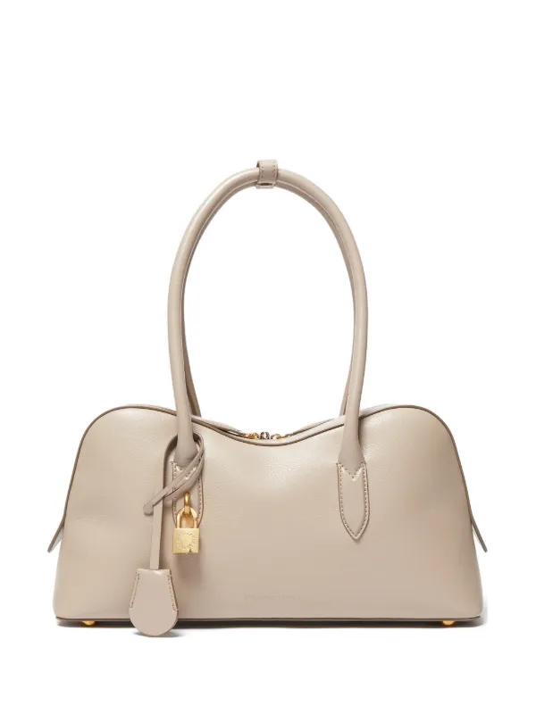 Stella McCartney Ryder Padlock-detail Grained Tote Bag in Neutrals