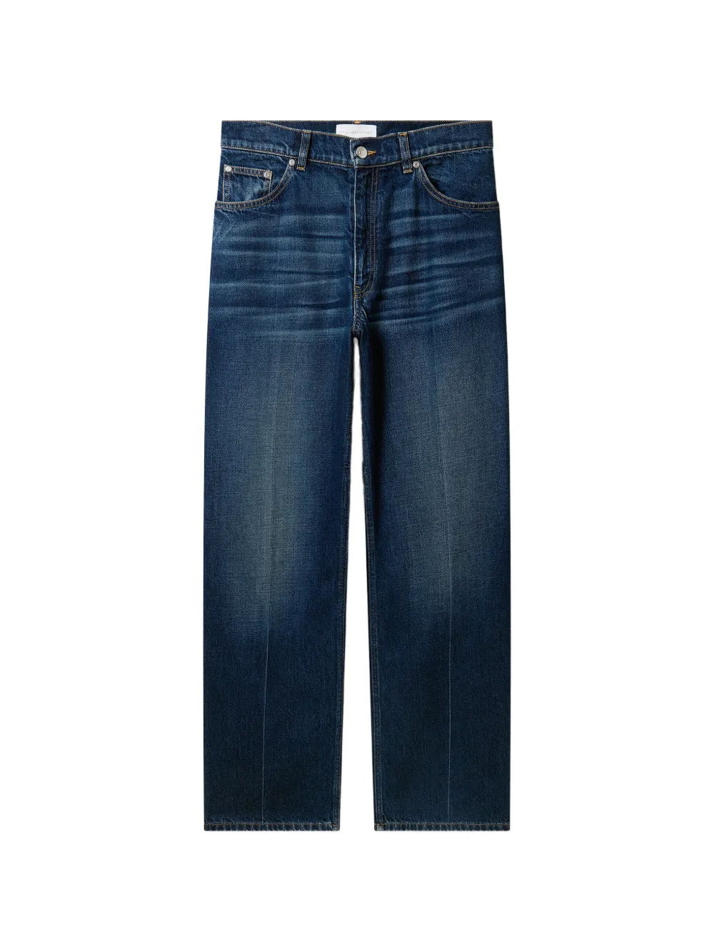 Stella McCartney Weite Jeans mit Logo-Stickerei - Blau