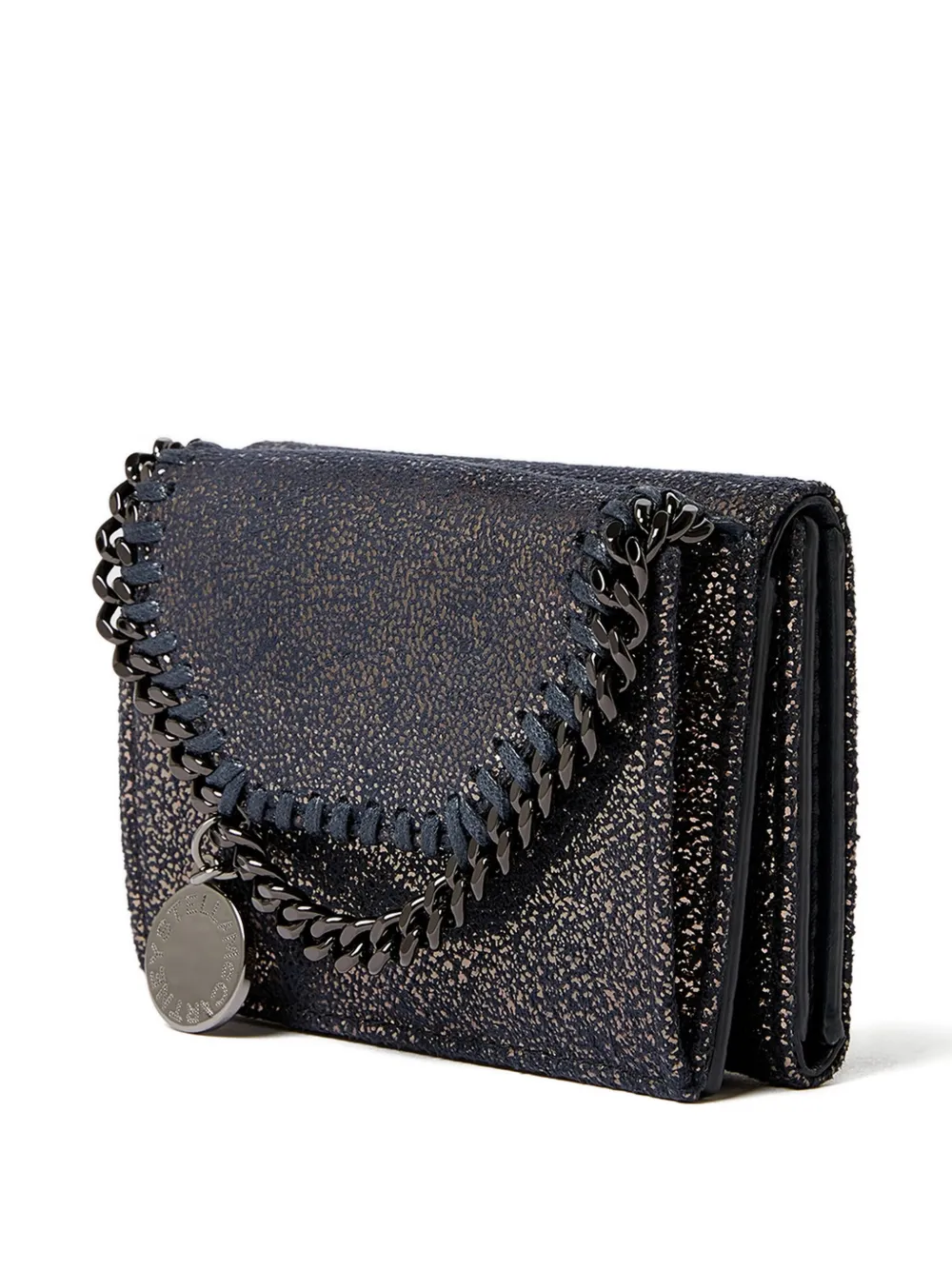 Stella McCartney Falabella portemonnee met glitter Blauw