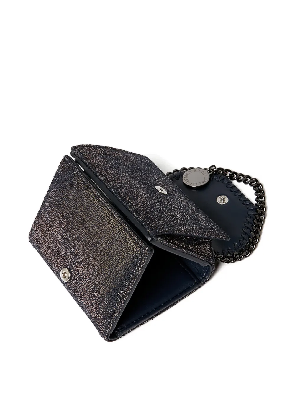 Stella McCartney Falabella portemonnee met glitter Blauw