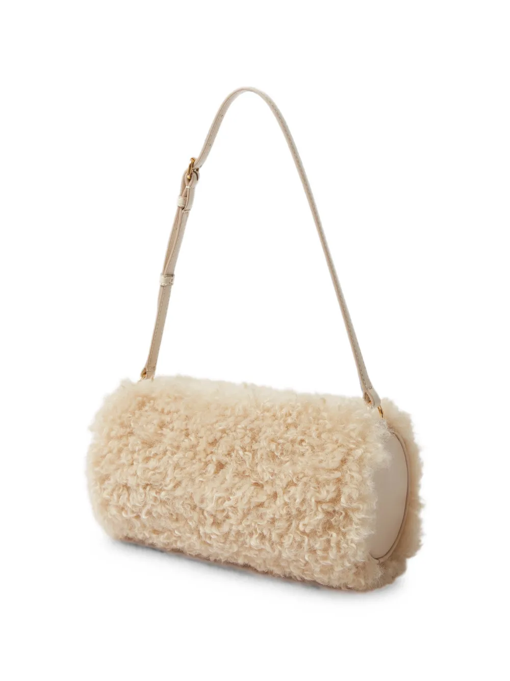 Stella McCartney Lammy schoudertas met logopatch Beige