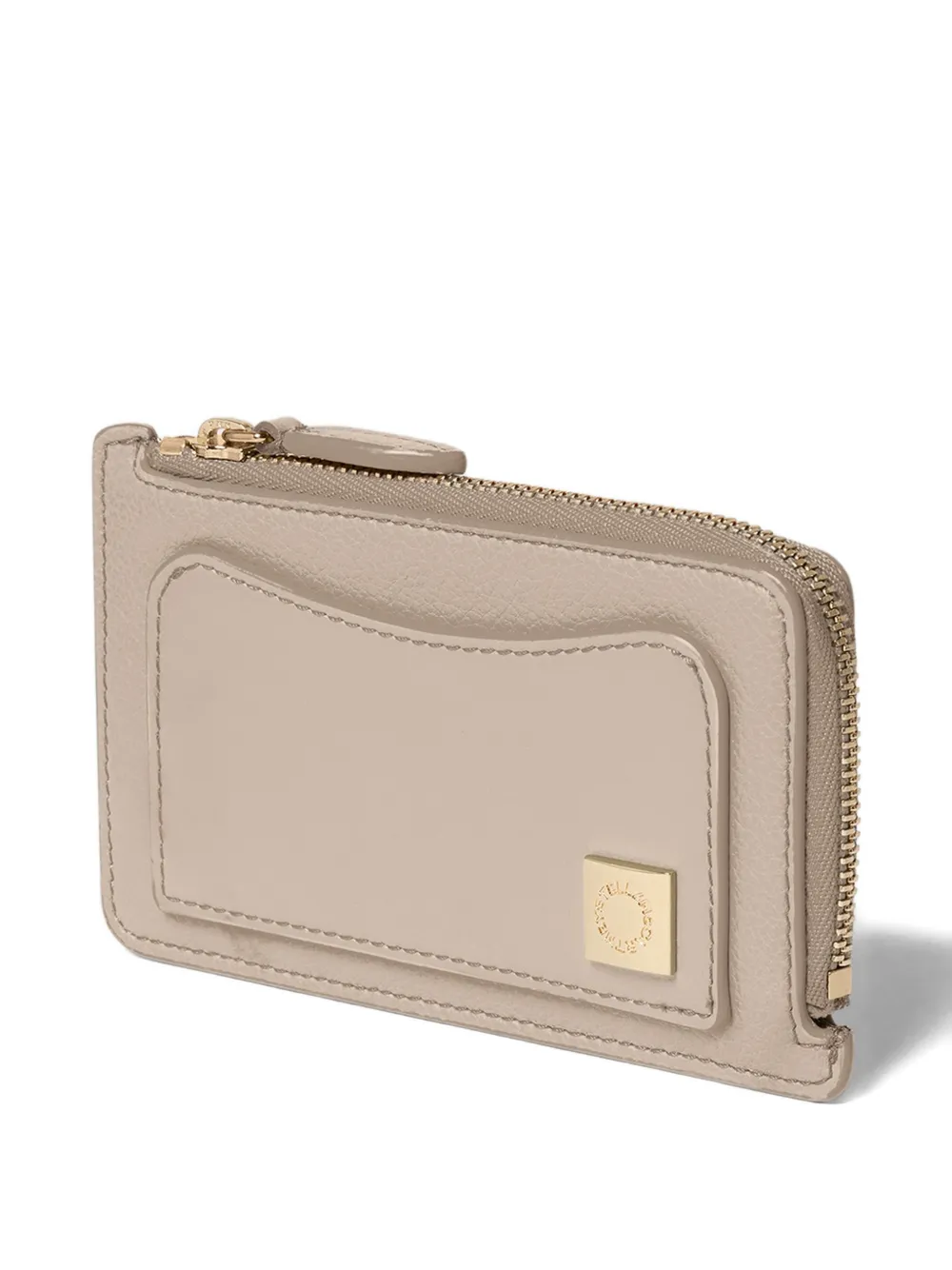 Stella McCartney Ryder pasjeshouder met rits Beige
