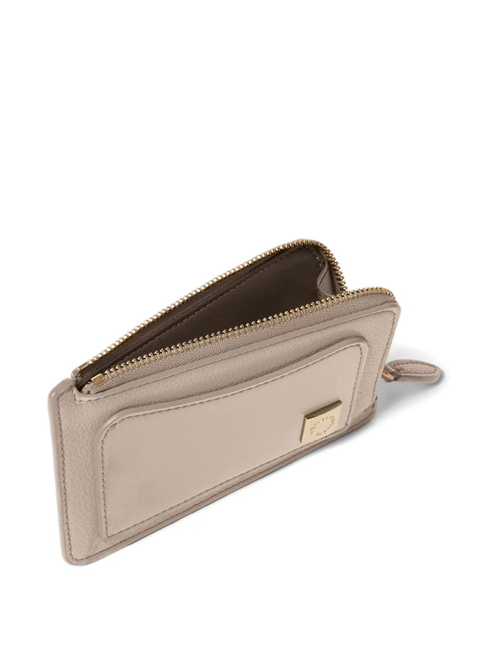 Stella McCartney Ryder pasjeshouder met rits Beige