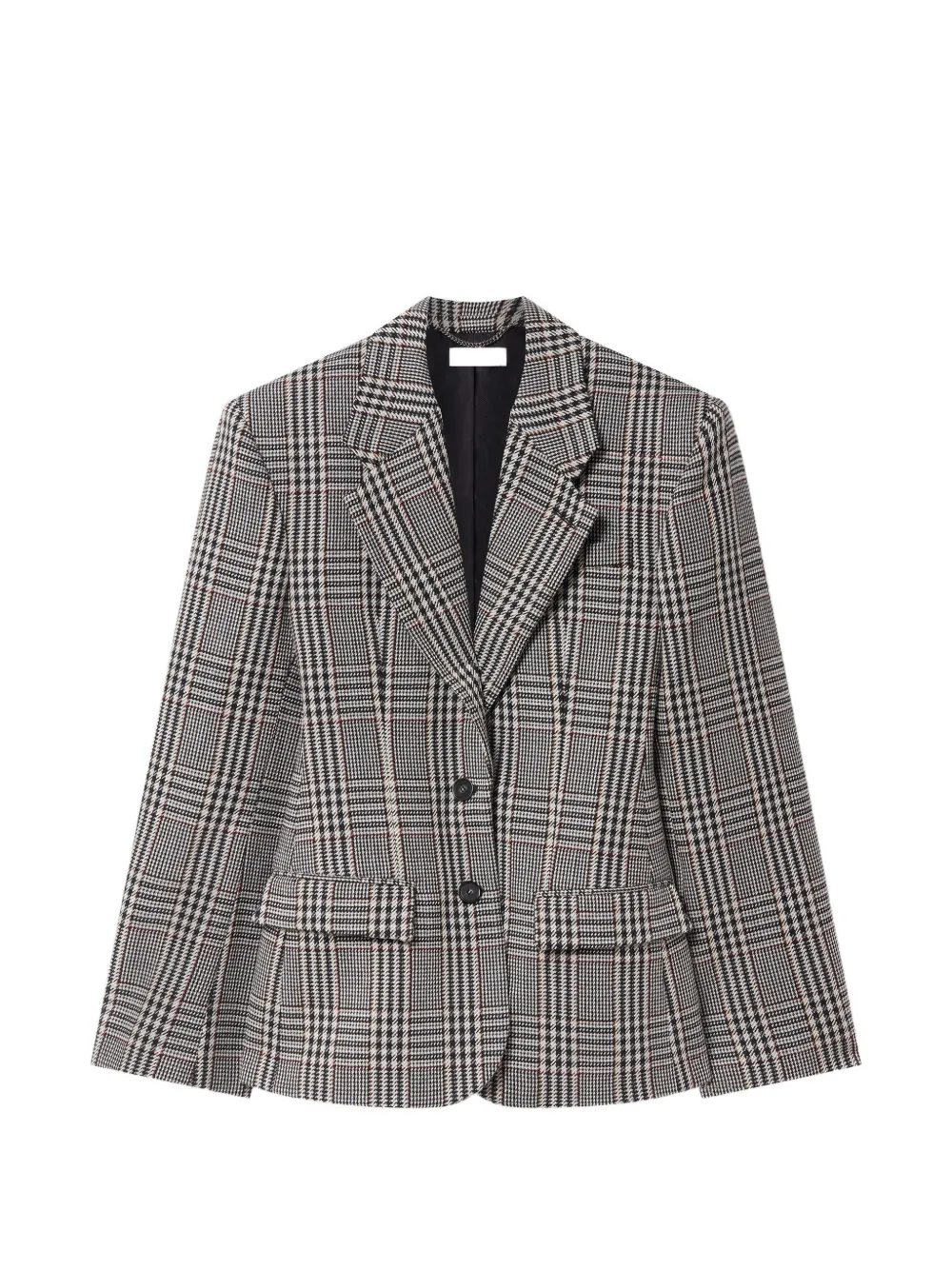 Stella McCartney Blazer mit Prince-of-Wales-Karomuster - Schwarz