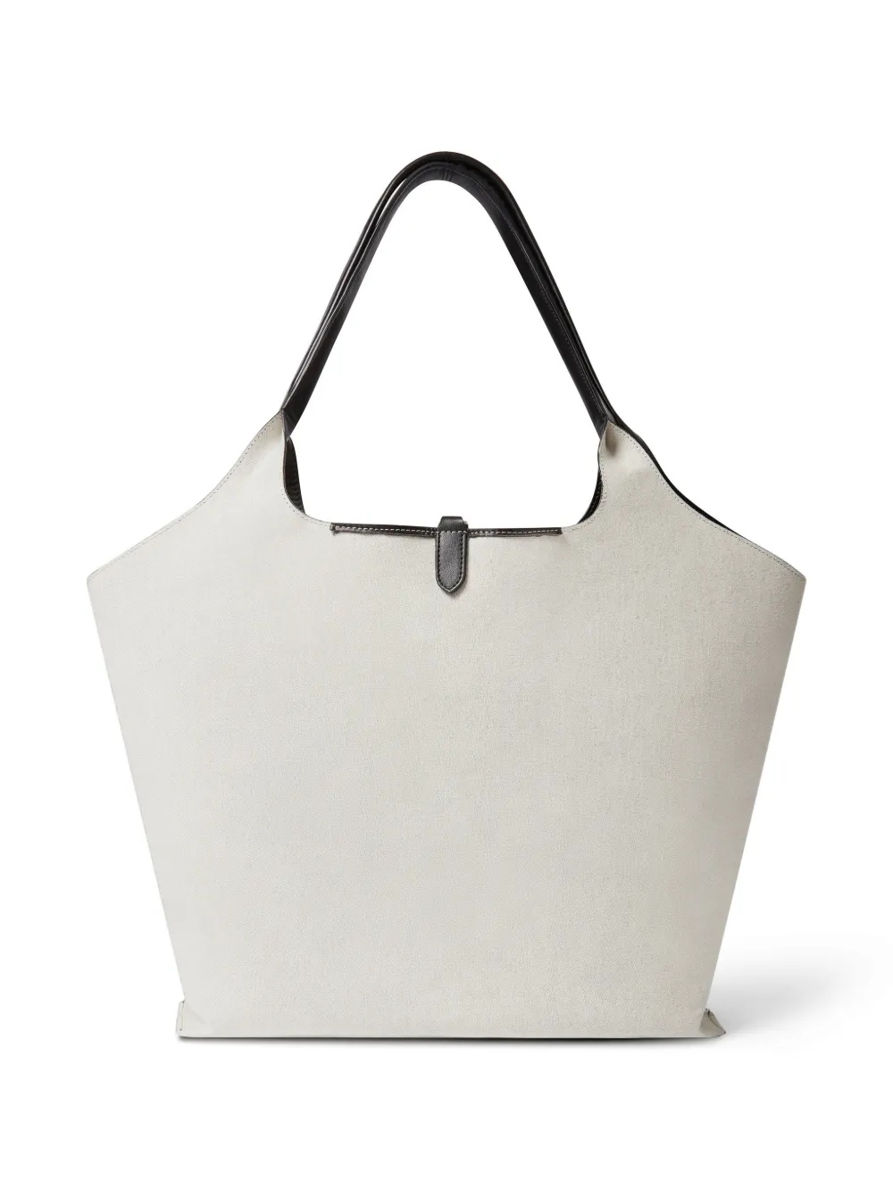 Stella McCartney Canvas shopper met logo-patch Wit