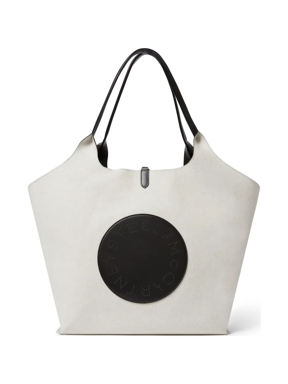 Stella McCartney Logo-patch canvas tote bag - Weiß
