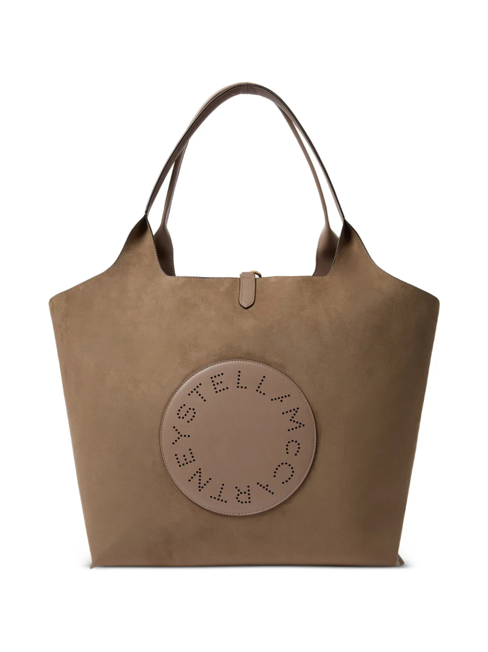 Stella McCartney Stella Logo perforated tote bag - Braun