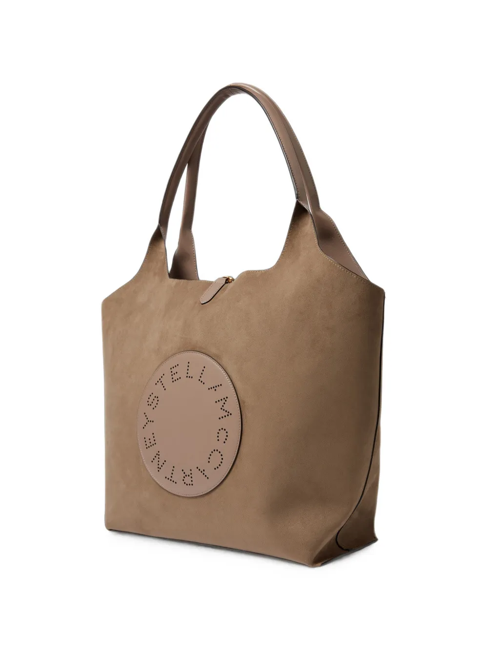 Stella McCartney Stella Logo geperforeerde shopper Bruin