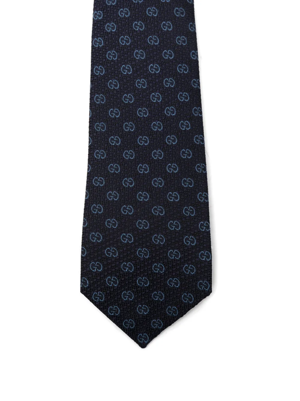 Gucci GG Supreme stropdas met jacquard Blauw