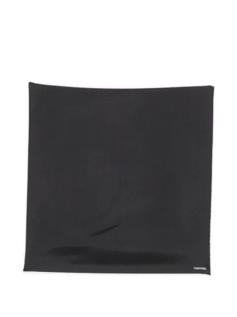 TOM FORD logo-print pocket square
