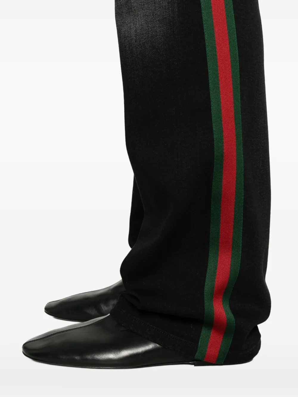 Gucci Jeans met Web-detail Zwart
