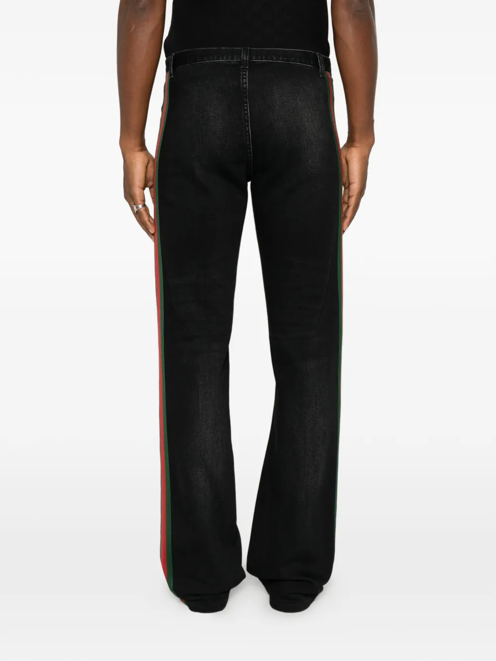 Gucci Jeans met Web-detail Zwart
