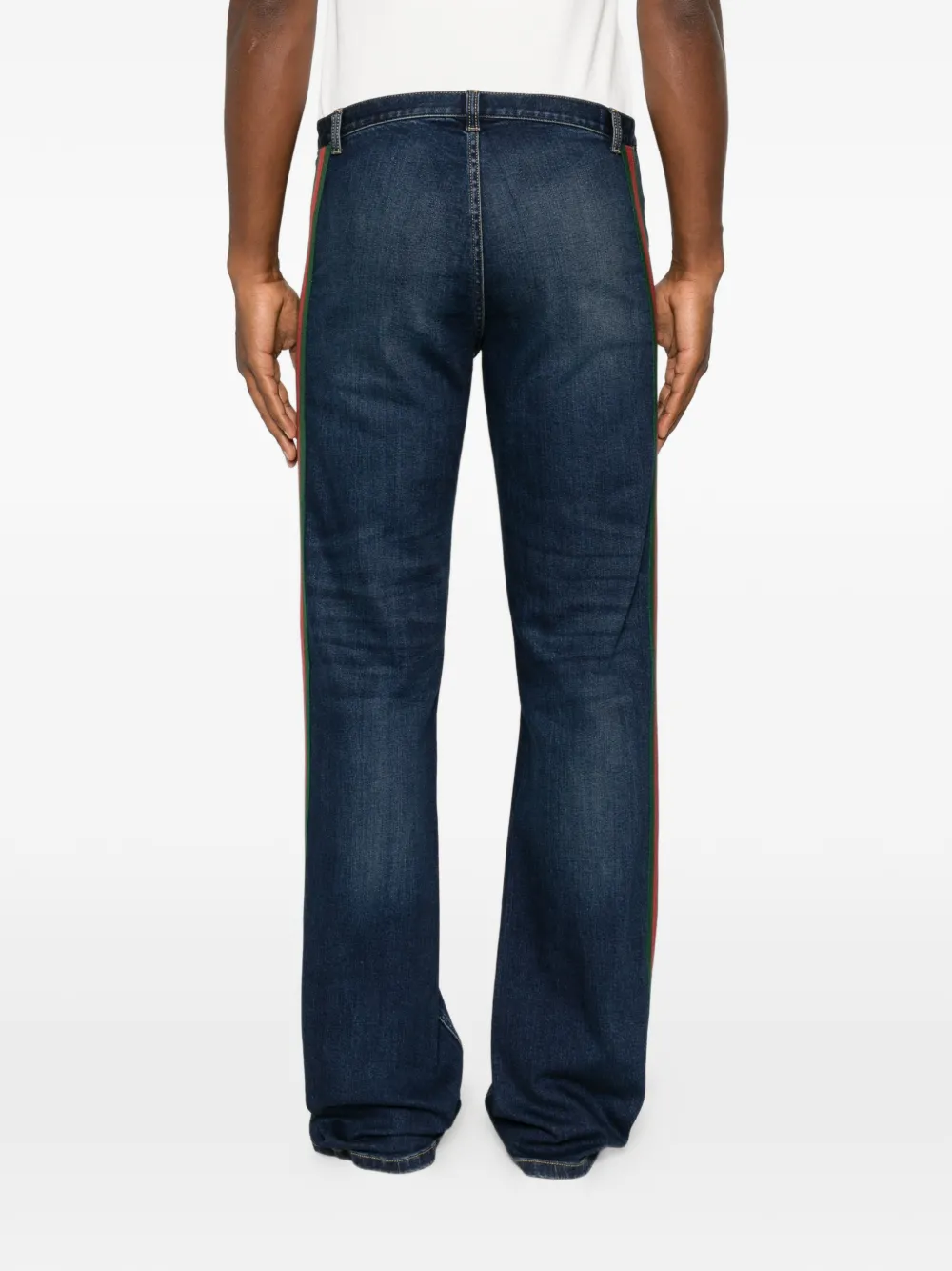 Gucci Jeans met Web-streep Blauw