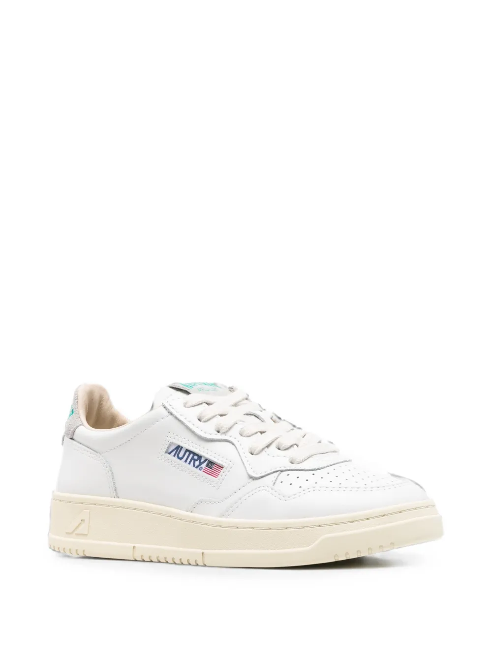 Autry Medalist panelled leather sneakers Wit
