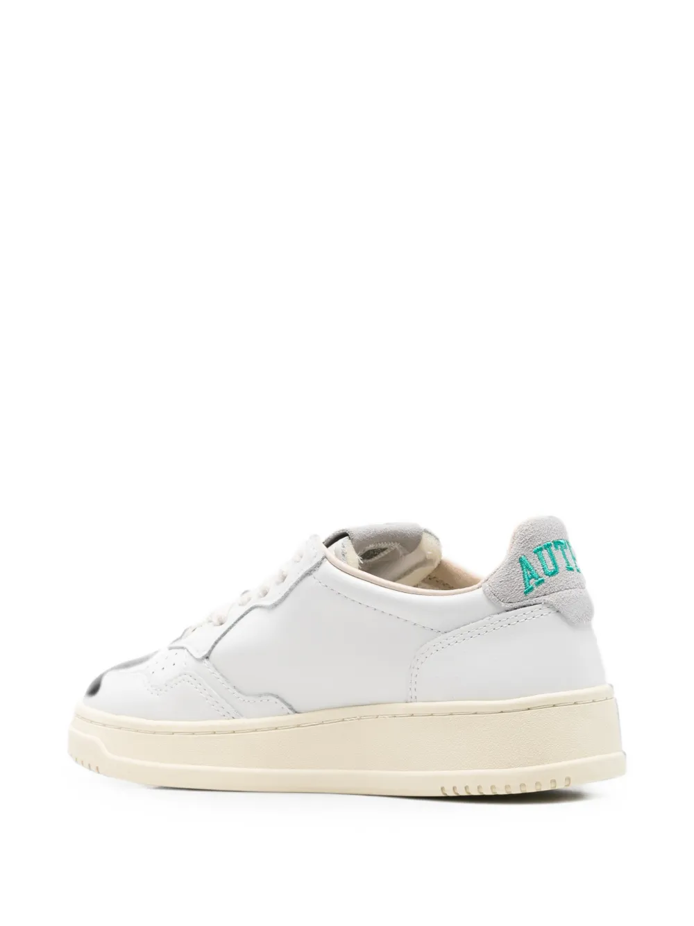 Autry Medalist panelled leather sneakers Wit