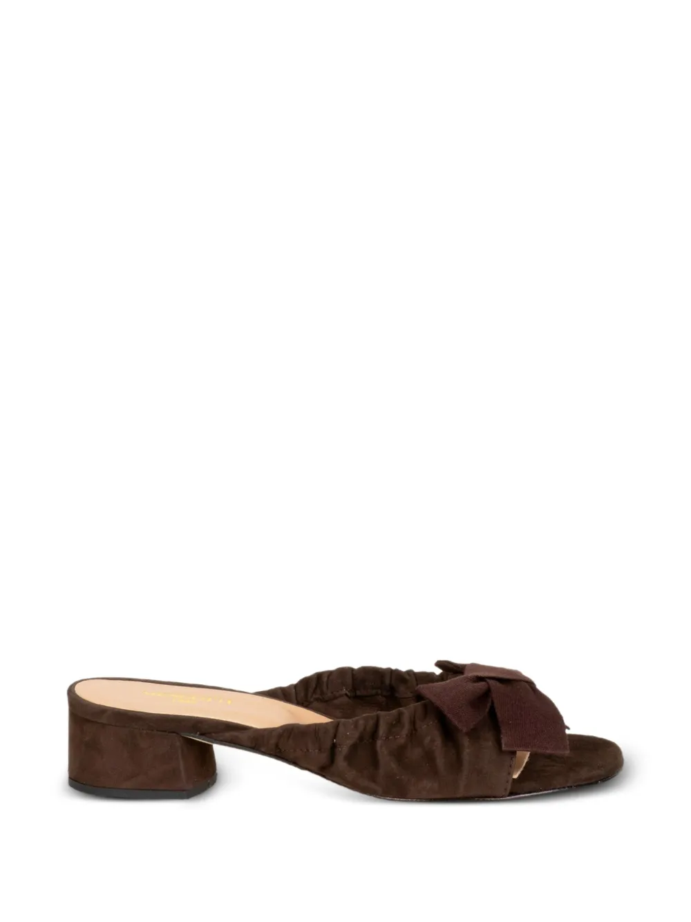 STATUS bow-detail heeled sandals - Marrone