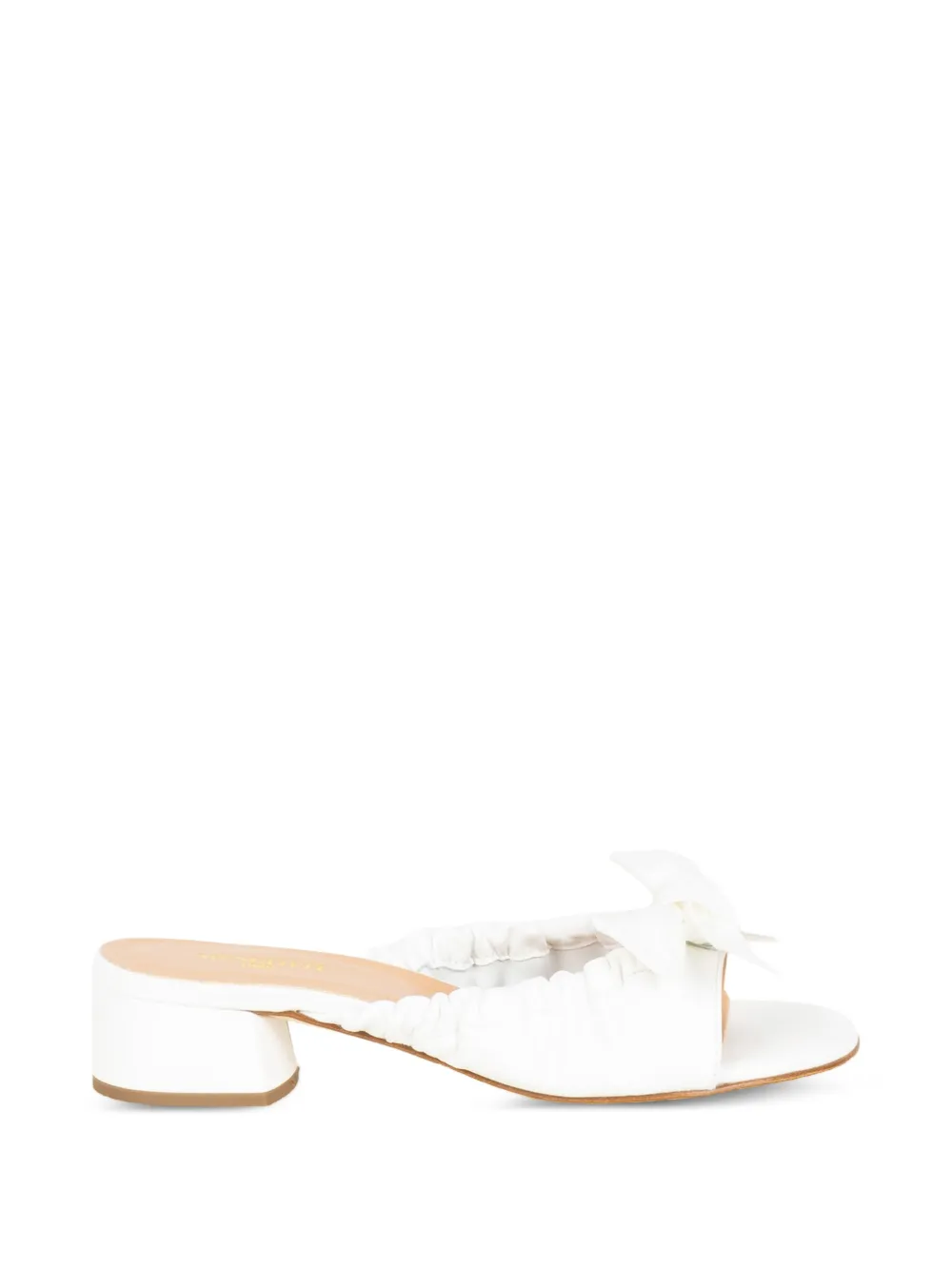 STATUS bow-detail heeled sandals - Bianco