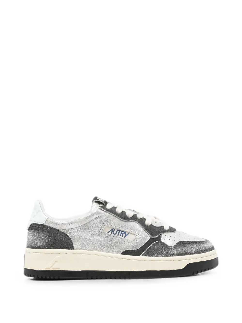 Autry Medalist metallic-effect sneakers Zilver