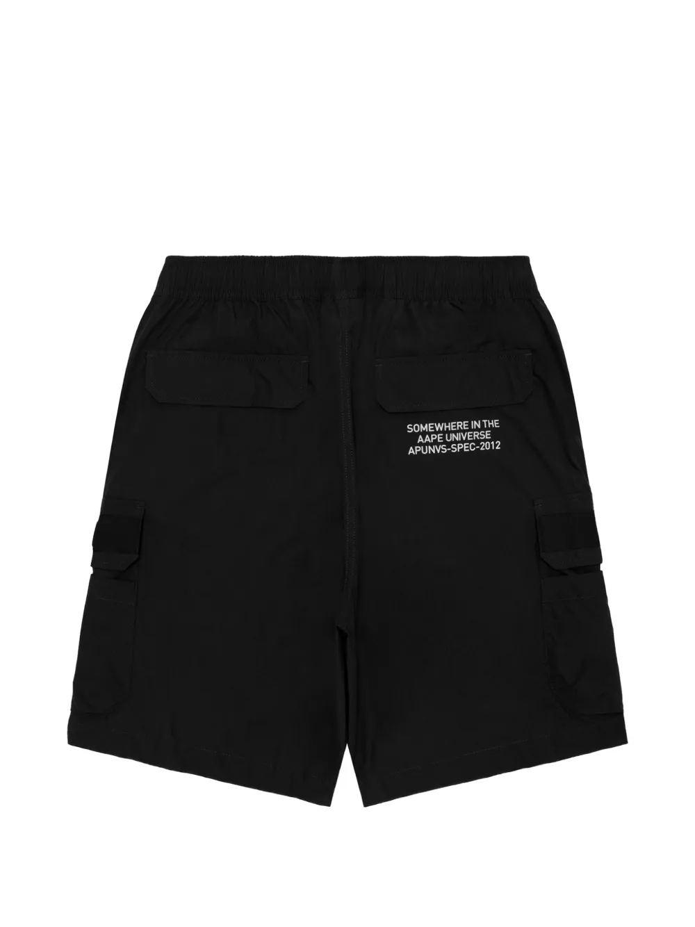 AAPE BY *A BATHING APE Cargo shorts met logopatch Zwart