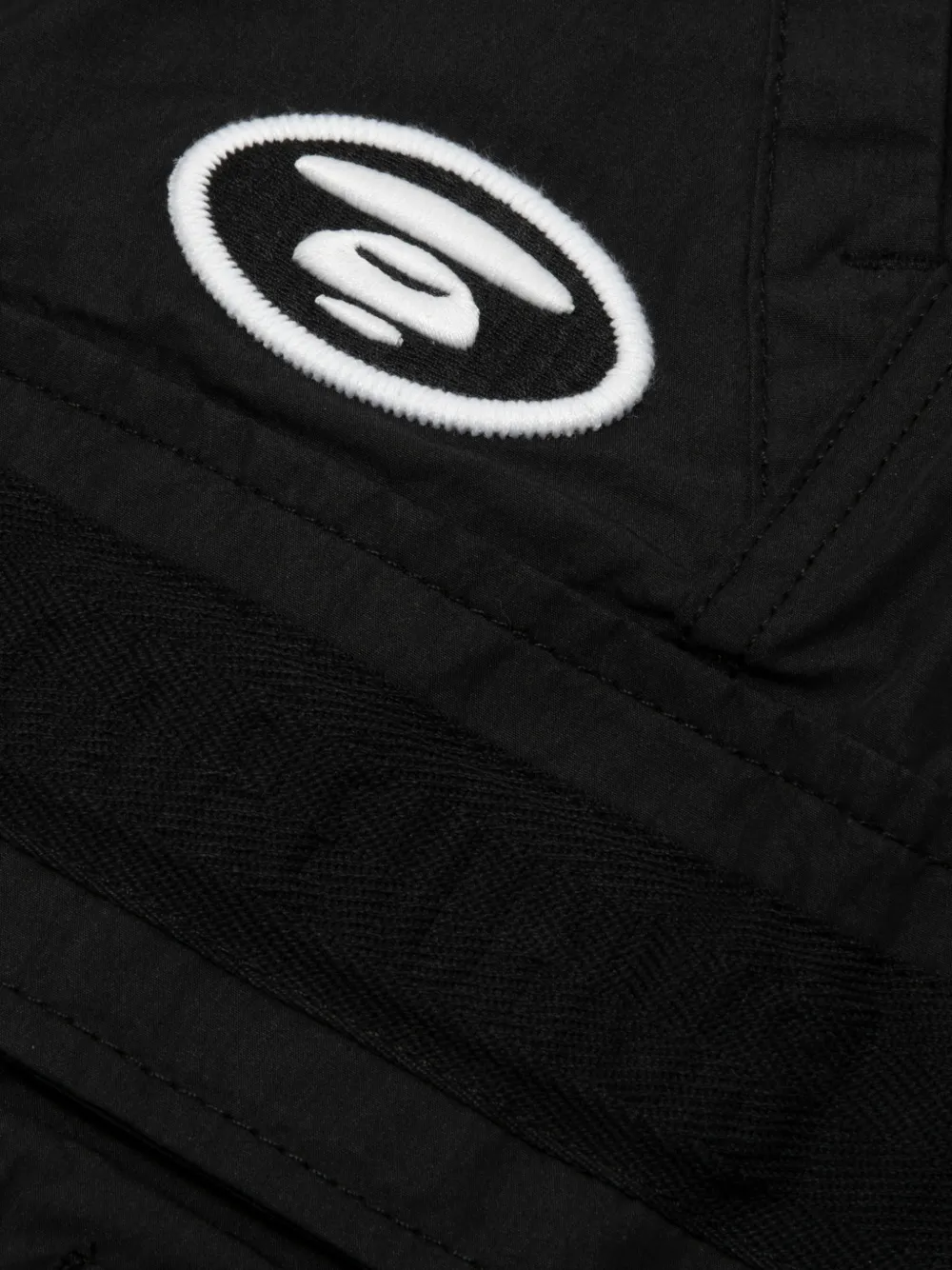AAPE BY *A BATHING APE Cargo shorts met logopatch Zwart