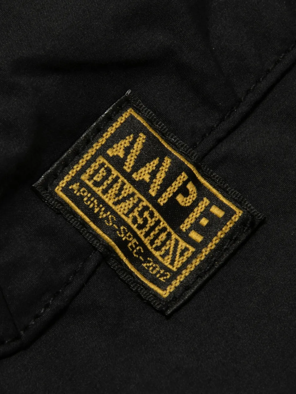 AAPE BY *A BATHING APE Cargo shorts met logopatch Zwart