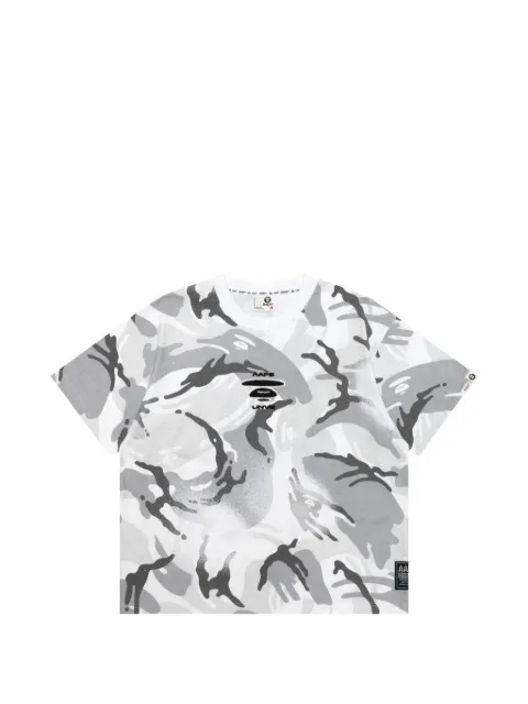AAPE BY *A BATHING APE® camouflage-print embroidered T-shirt