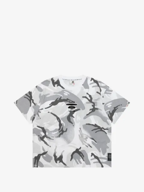 AAPE BY *A BATHING APE® playera con estampado militar