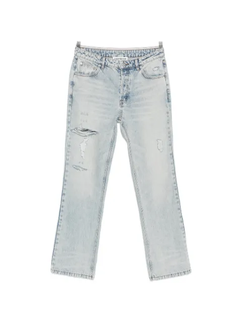 COLE BUXTON distressed acid-wash jeans