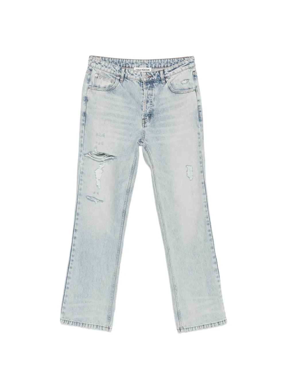 COLE BUXTON distressed acid-wash jeans - Blu
