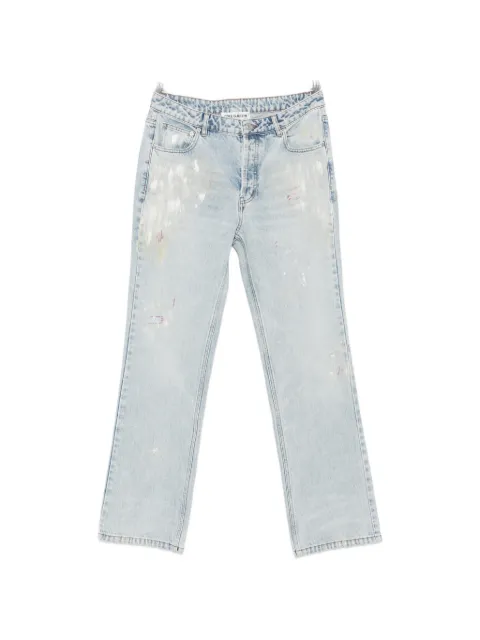 COLE BUXTON paint-splatter distressed jeans