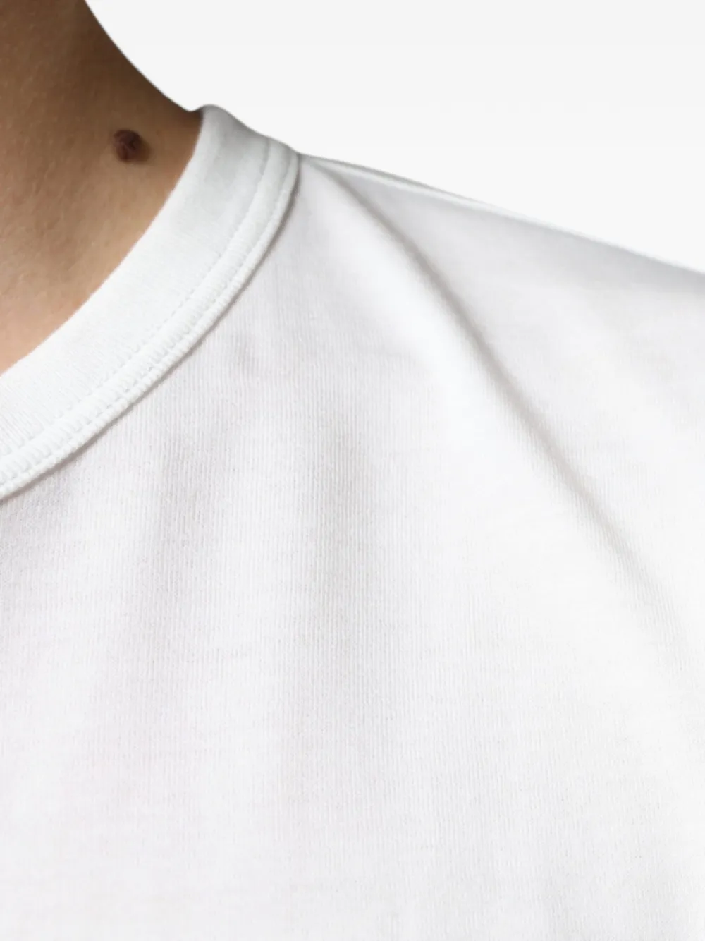 Dolce & Gabbana T-shirt met logo-reliëf Wit