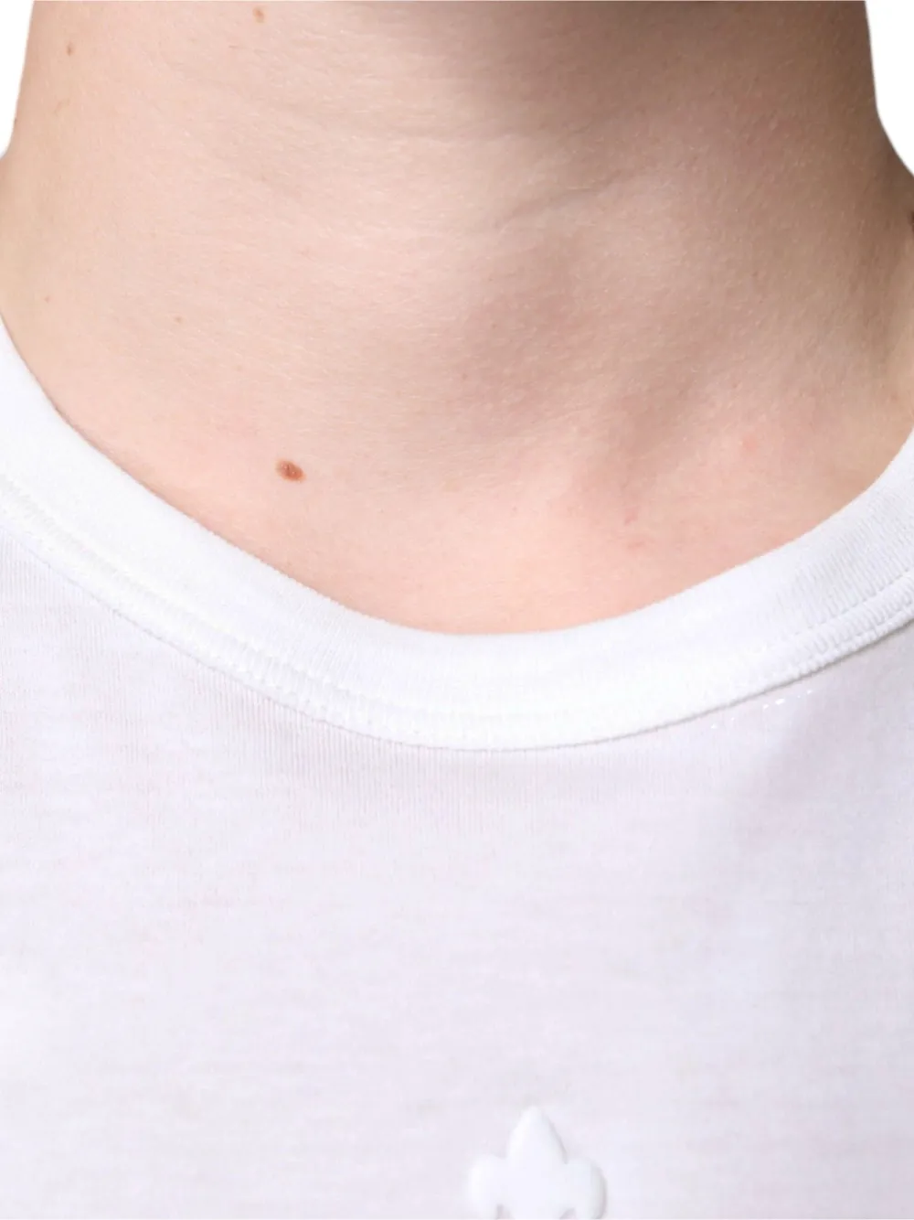 Dolce & Gabbana T-shirt met logo-reliëf Wit