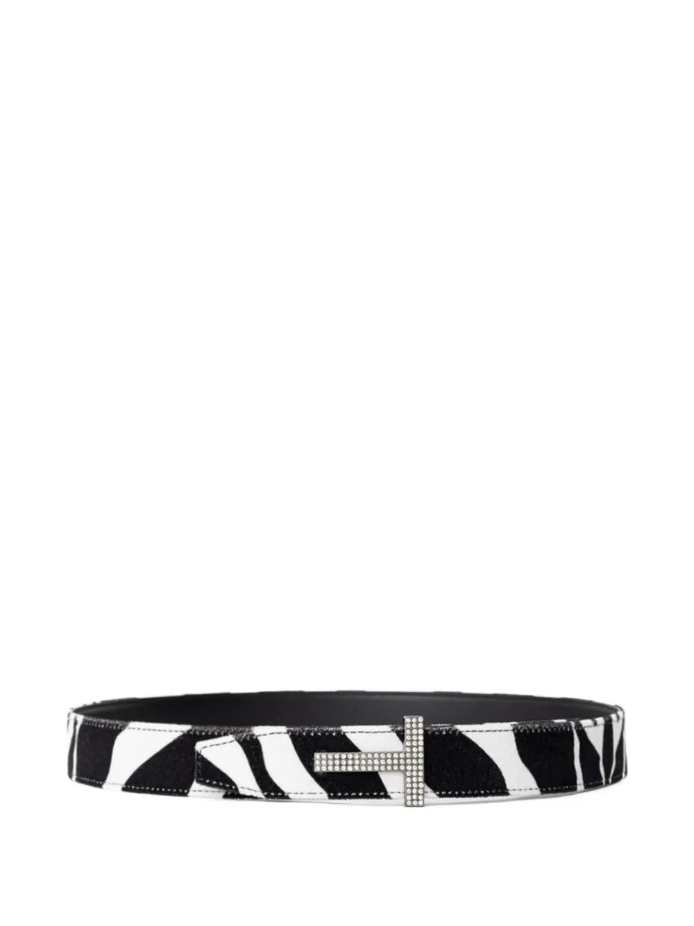 TOM FORD zebra-print leather belt