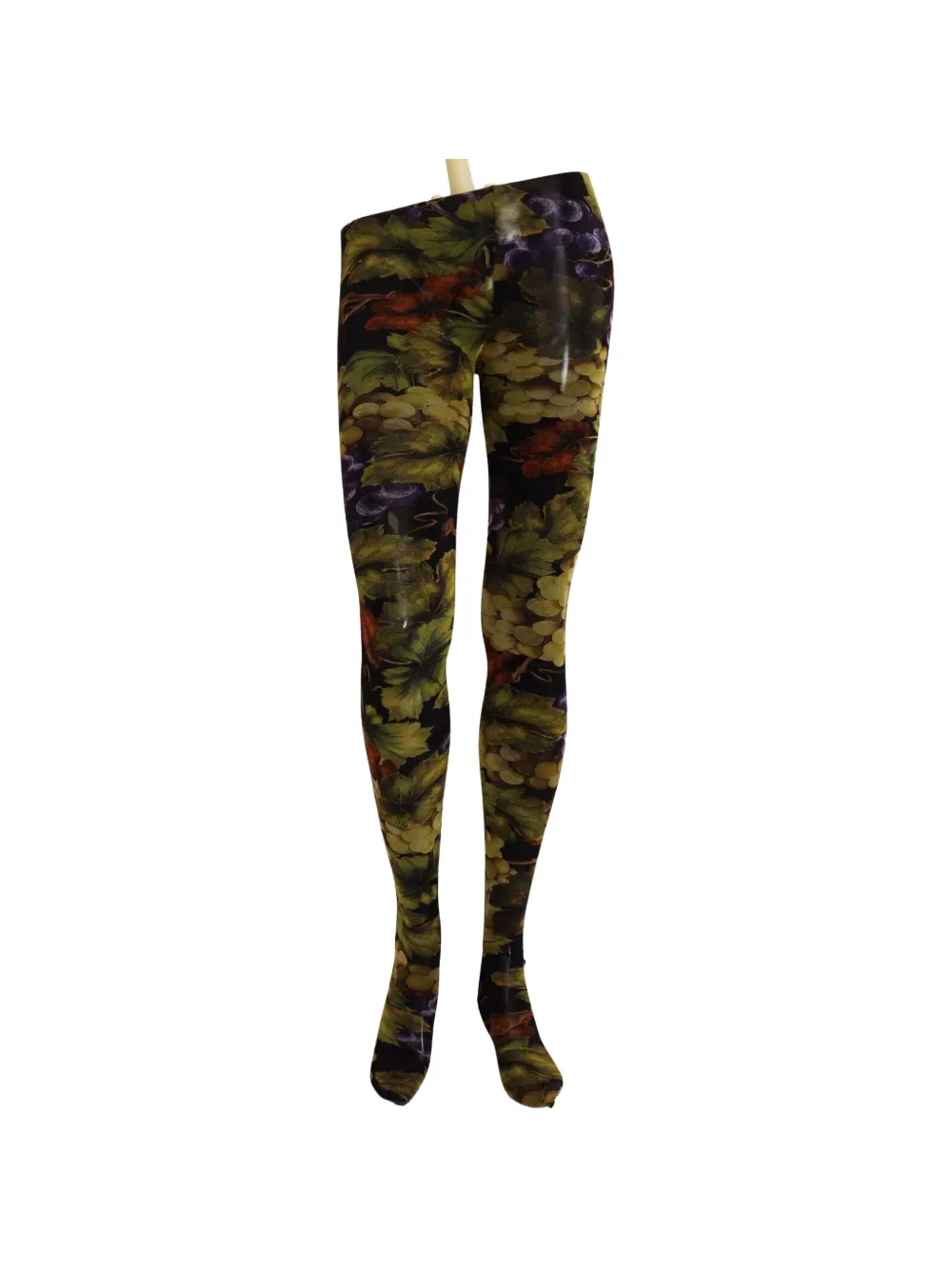 Dolce & Gabbana Panty met druivenprint Zwart