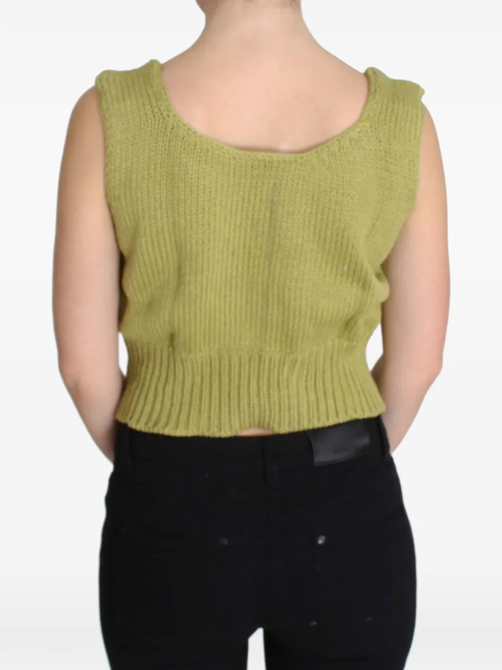 Pink Memories Cropped top Groen
