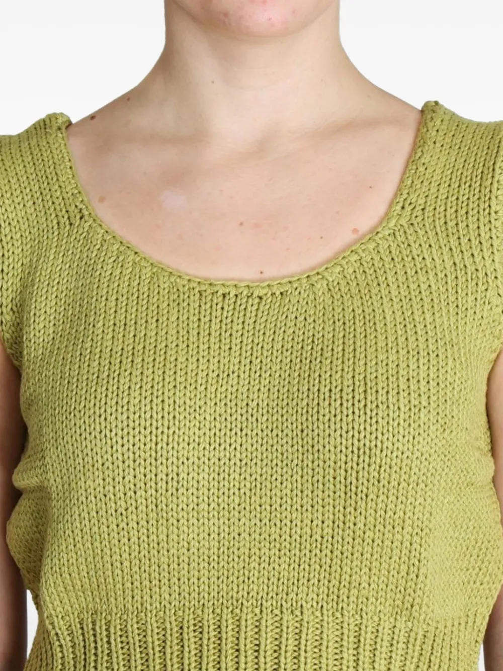 Pink Memories Cropped top Groen
