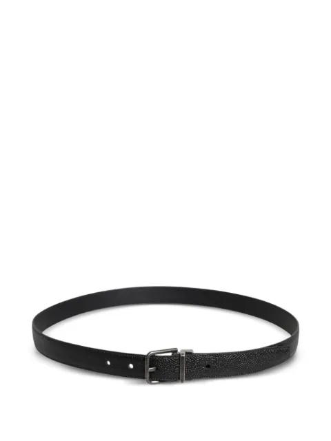 Dolce & Gabbana pebbled leather belt