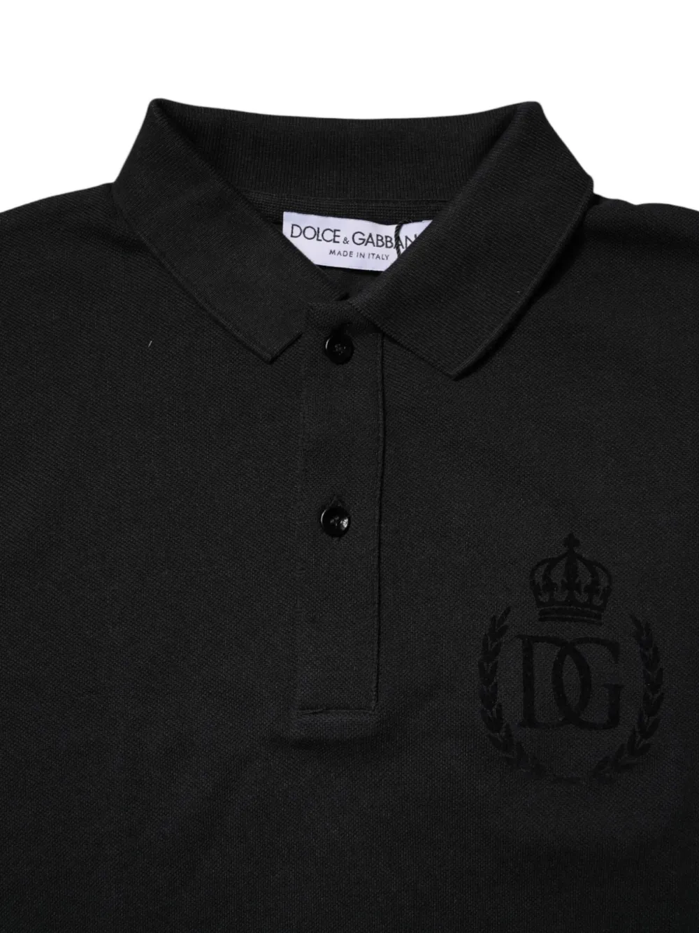 Dolce & Gabbana DG Logo poloshirt Zwart
