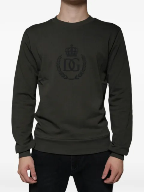 Dolce & Gabbana DG crown-embroidered sweatshirt