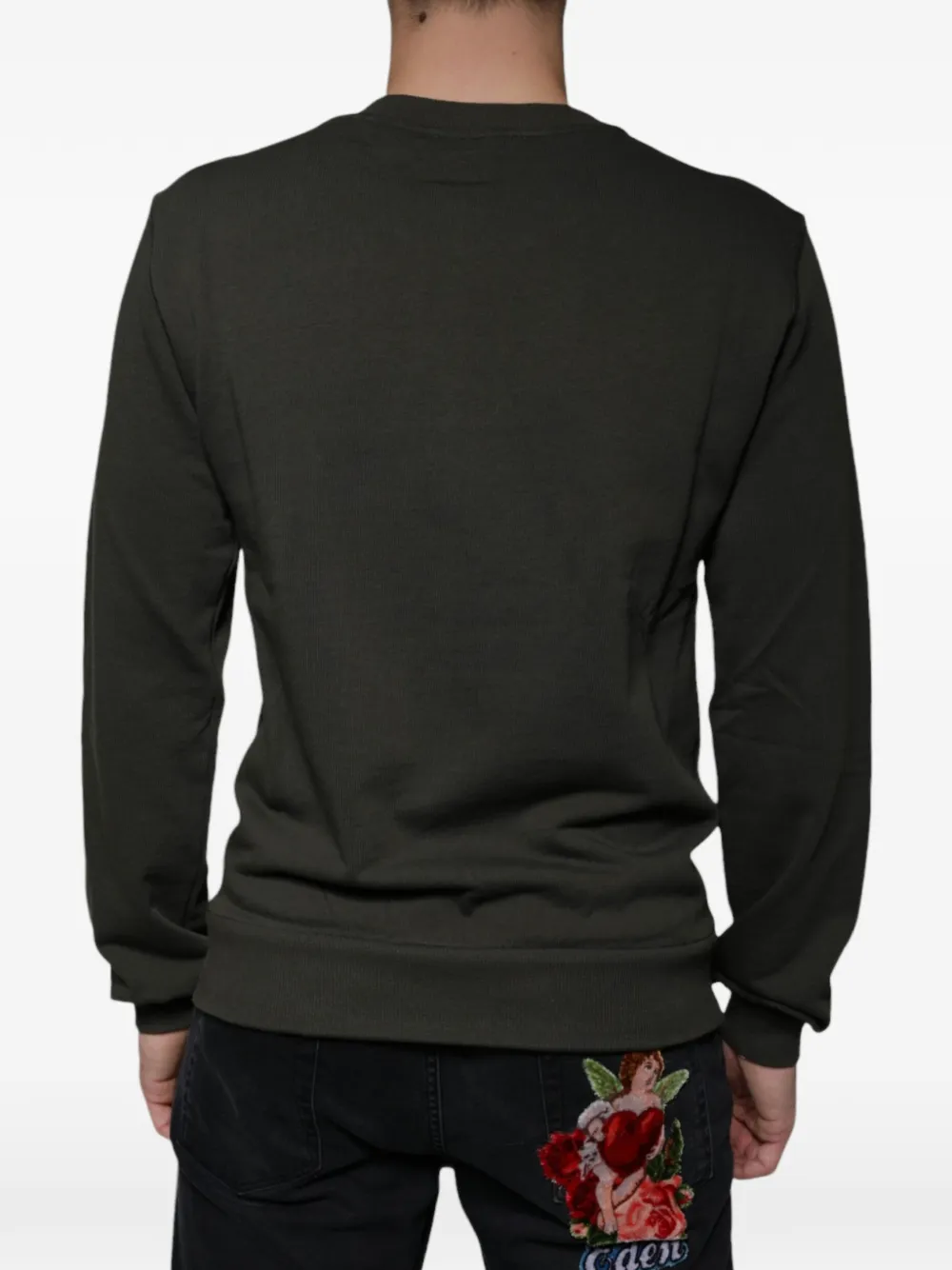 Dolce & Gabbana Sweater met DG-kroon borduurwerk Groen
