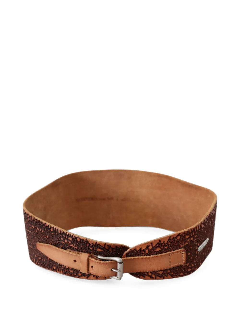 Scervino Street embossed leather belt