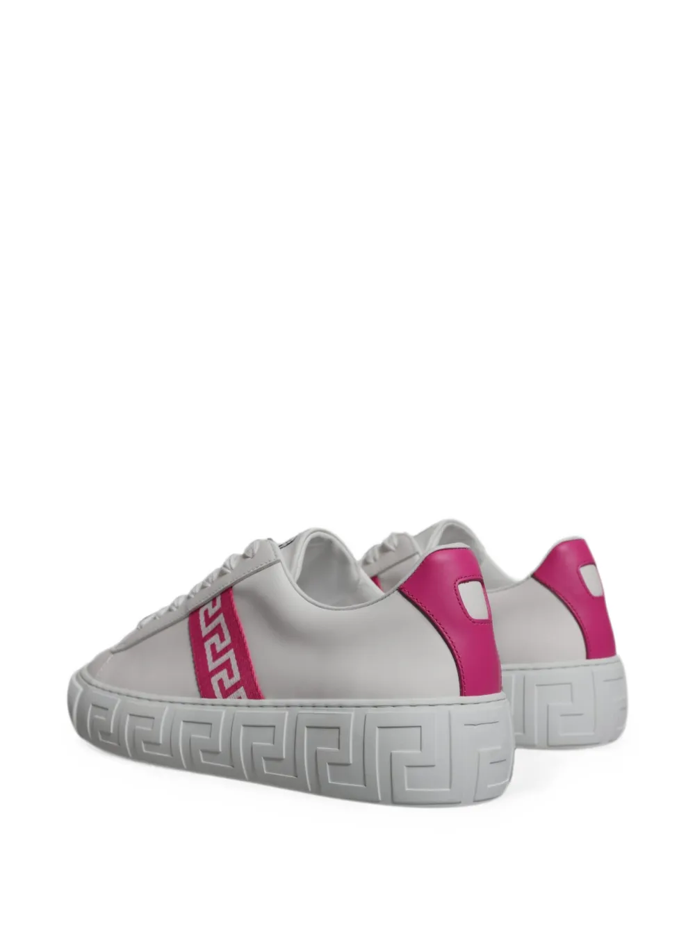Versace Greca-detail low-top sneakers Wit