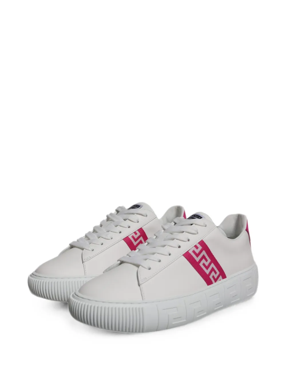Versace Greca-detail low-top sneakers Wit