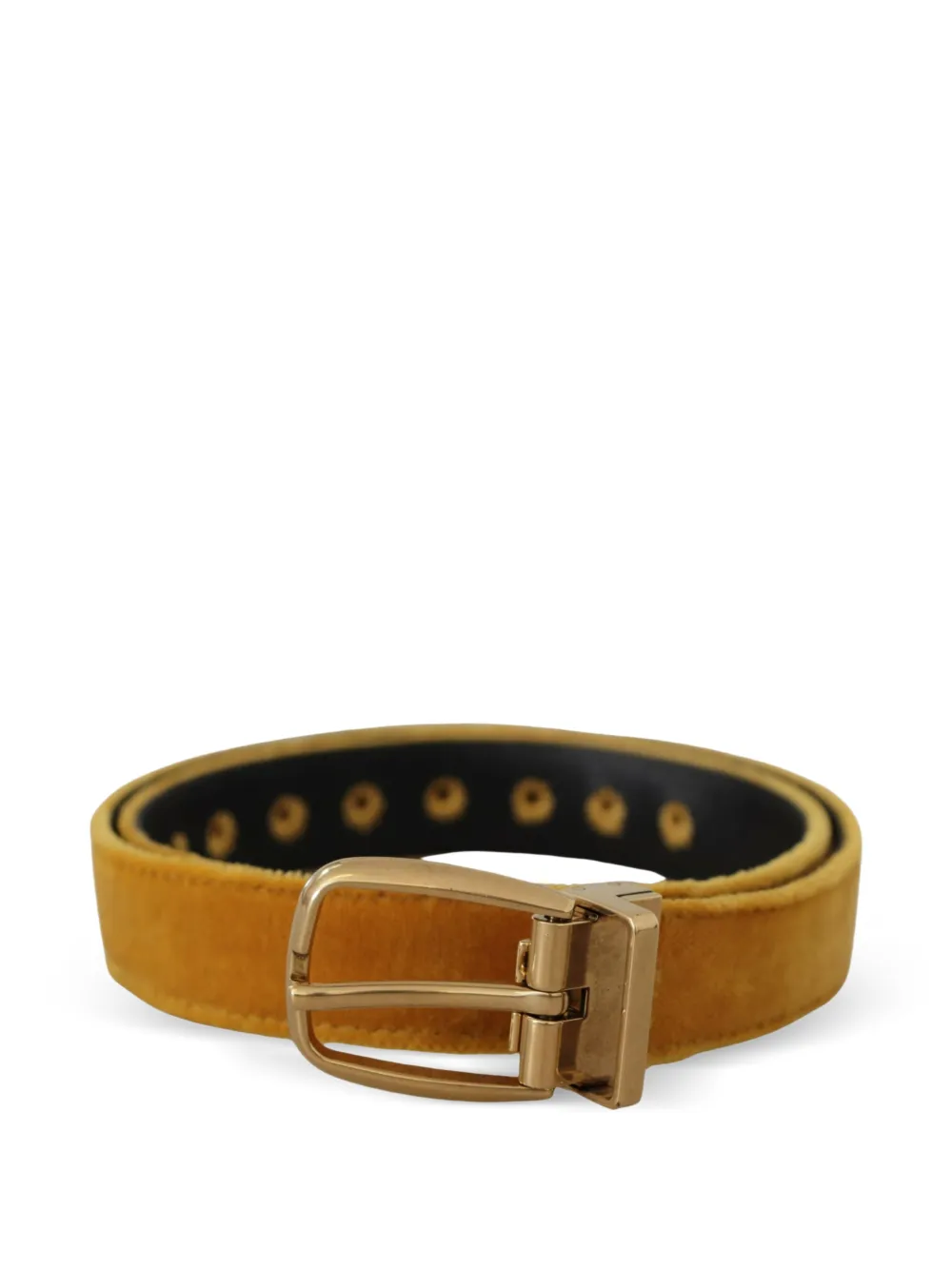 Dolce & Gabbana velvet buckle belt