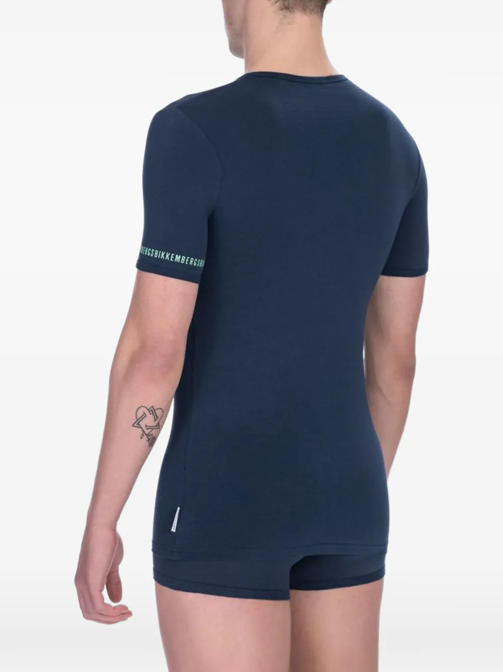 Bikkembergs T-shirt met logoprint Blauw