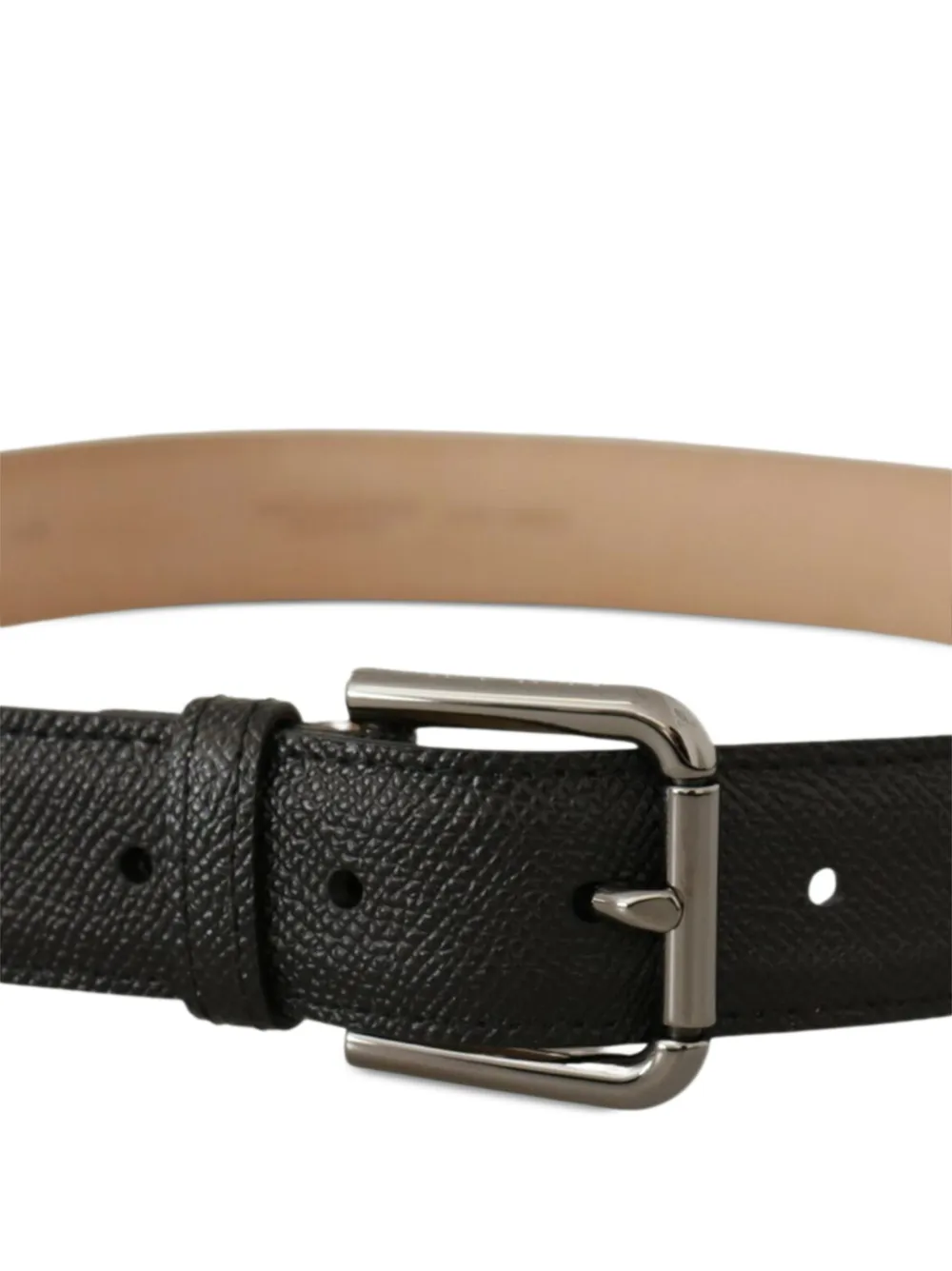 Dolce & Gabbana Leren riem Zwart